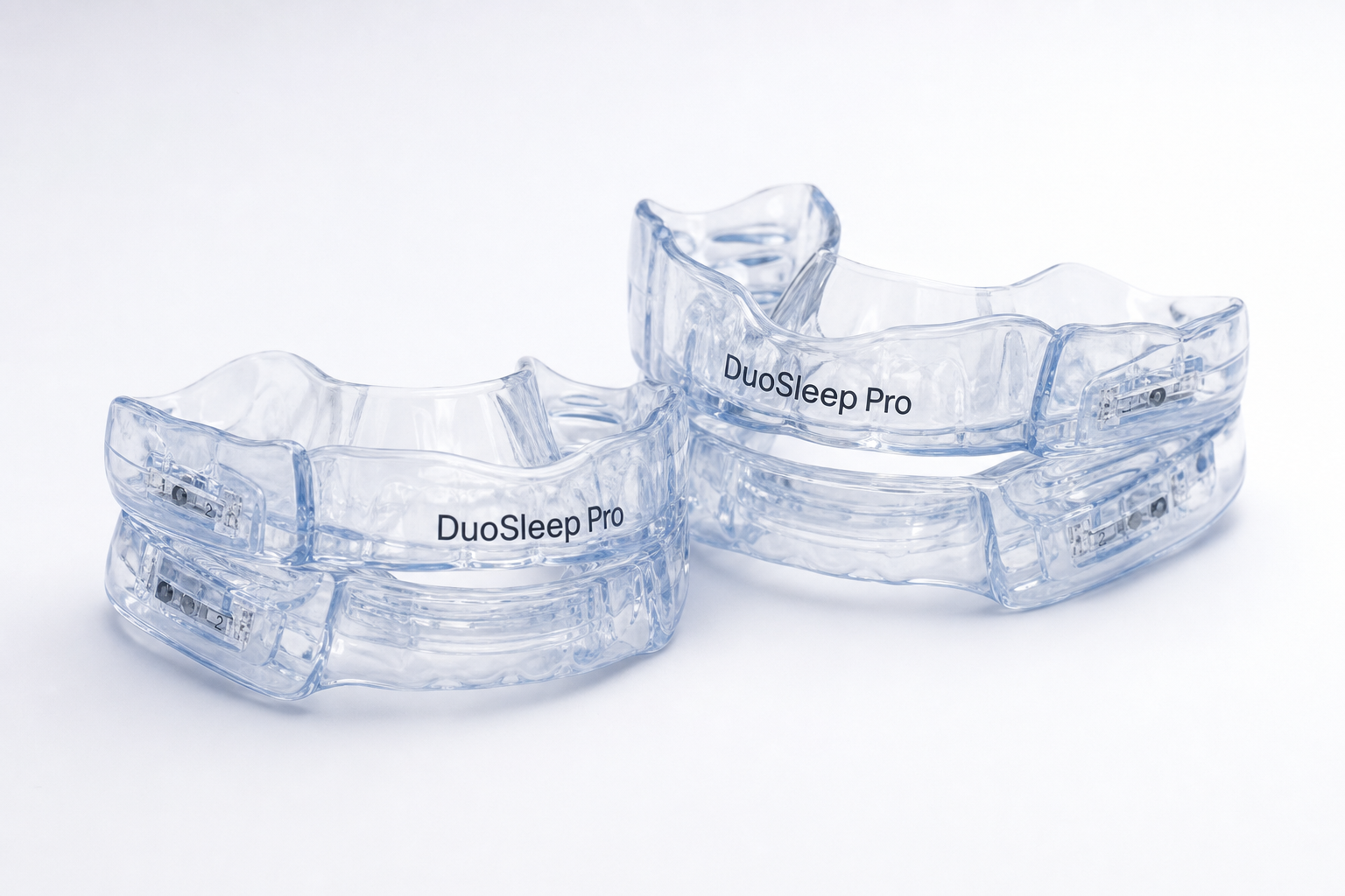 DuoSleep Pro anti-snoring mouthpiece couples set